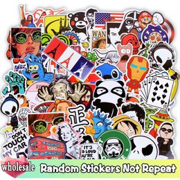 Wholesale Random Stickers 1000/500/300 Pcs/Lot JDM Cartoon Graffiti Mixed Sticker Not Repeat for Skateboard Luggage Guitar Toy LJ201019