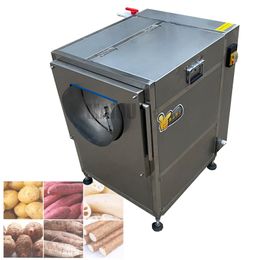 45 type 200KG / H Commercial Vegetable Fruit Ginger Potato Roller Peeler Washing Peeling Cleaning Machine 1.1KW