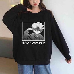 2021 hunter x hunter killua Printed Men/women Hoodie Long Sleeve Sweatshirt H1227