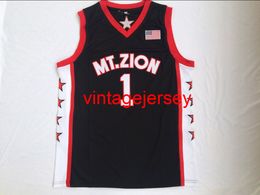 custom XXS-6XL Cheap wholesale Tracy McGrady #1 High School Legends Mt. Zion Men Basketball Jersey