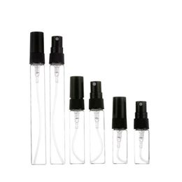 2ML 3ML 5ML 10ML Mini Empty Clear Spray Bottle Glass Perfume Sample Mist Atomizer Pocket Glass Perfume Bottle
