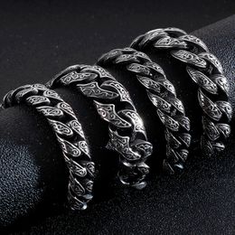 Massive Heavy Stainless Steel Bracelet For Men Mens Link Chain Bracelets Metal Bangles Armband Hand Jewellery Gifts Boyfriend 2202222596