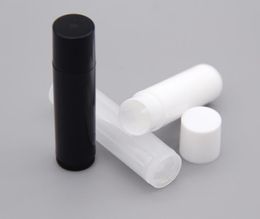 1000pcs 5g PP Empty Lipstick Tube Plastic Transparent/White/Black Lip Balm Tubes Refillable Lip Gloss Bottles
