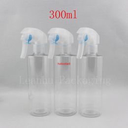 300ml empty transparent spray pump bottle ,300cc Trigger disinfectant DIY plastic bottlepls order