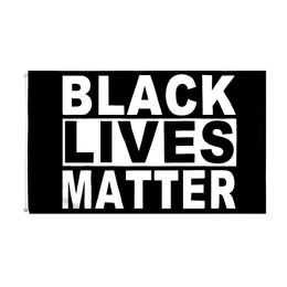 BLACK LIVES MATTER BLUE flag direct factory wholesale 3x5Fts 90cmx150cm BLM Protest I Can't Breathe American Banner