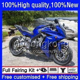 Kit For HONDA CBR 650 F CBR-650F 2011 2012 2013 2014 2015 53HM.18 CBR 650F CBR650 F CBR-650 CBR650F 11 12 13 14 15 16 Fairings Glossy blue