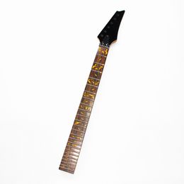 disado 24 Frets maple Electric Guitar Neck rosewood fingerboard inlay yellow tree of life Guitar Parts accessories