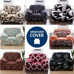 New Elastic Cover for Armchair Living Room Single Seat Sofa Couch Cover Furniture Sofa Slipcover Case Armchair Cover Stretch 201222
