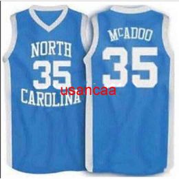 custom XXS-6XL Vintage Men #35 NC Tarheels Bob McAdoo HIGH SCHOOL Game College jersey or custom any name or number