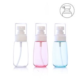 10ml 30ml 60ml Transparent Pink Fine Mist Spray Bottle Emulsion Liquid Travel Portable Refillable Empty Lotion Bottles