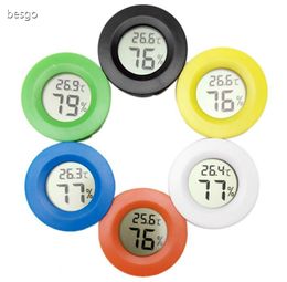 Mini Portable LCD Digital Thermometer Hygrometer Fridge Freezer Tester Round Temperature Humidity Meter Detector Thermograph DBC BH4156