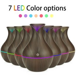 130ml USB Wood Grain Essential Oil Diffuser Ultrasonic Air Humidifier Household Aroma Diffuser airfresher Aromatherapy Mist Maker