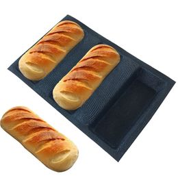 Free Shipping Silicone Bread Forms Square Shape Bread Moulds Non Stick Bakery Tray Silicone Coated Fibre Glass Loaf Crusty Bread Y200618