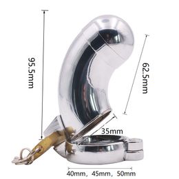 sex massager Male sex Chastity Device 40mm/45mm/50mm With tubing cover removable Metal cock cage penis lock sex toys