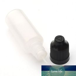 50pcs 15ml PE Plastic Dropper Bottles Refillable Liquid Empty Bottle With Childproof Cap Squeezable Vial