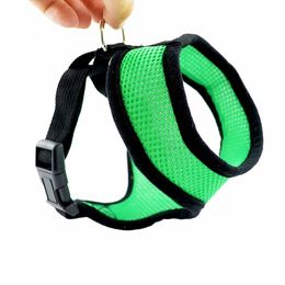 Dog Apparel Mesh Pet Harness Soft Meshs Adjustable Breathable Safety Strap Vest for Puppy Cat Accessories