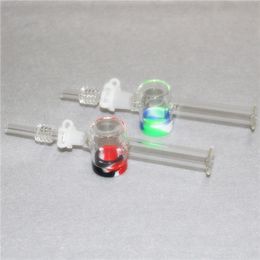 Hookahs Nectar kit 10mm 14mm with domeless quartz nail tip dab straw pipe oil rigs glass water pipes