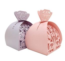 2022 new Wedding favor candy box laser engraved hollow gift box party favors creative butterfly chocolate box can put 1 pc Apple
