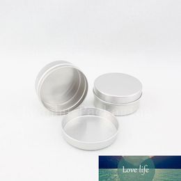40g X 100 Empty Round Lip Balm Aluminium Containers ,40ml Tin ,cream Bottles , Lip Gloss Tank Caning Metal Pot Jar Tin