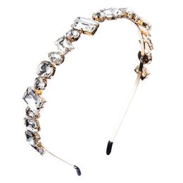 Hair Clips & Barrettes Design Crystal Band Accessories Women Luxury Glass Drill Headband Wedding Party Bridal Hoop Jewellery Wholesale