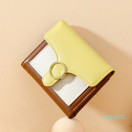 leather wallet fashion coin purse wallets women multi-card Korean version short woman wallet