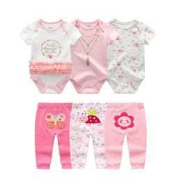 Baby clothes set Fashion newborn infant toddler boy girl print long sleeve bodysuits+ pant winter outfit jumpsuit LJ201223