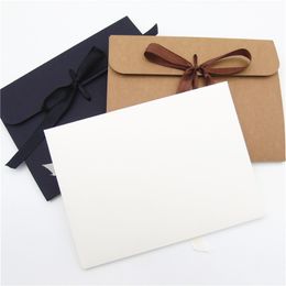 -Kraft Papel Envelopes Capas Faciais Máscaras Caixas De Moda Fita Fita Homem Lady Presentes Preto Marrom Branco Venda Quente 1 5Wh F2