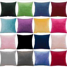 45x45cm velvet pillow case Pillowcase Home Sofa Car Cushion Pillows cover Without insert