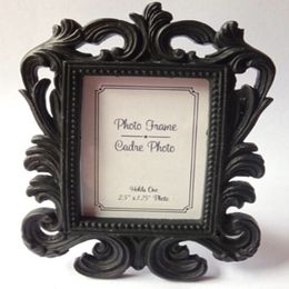 Wholesale Resin White Black Picture Photo Frame Place Card Holder Bridal Wedding Shower Favors Gift