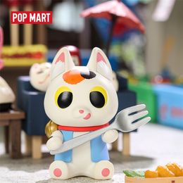 POP MART Konatsu Ling-Can Cat Friends series Toys figure Action Figure blind box Birthday Gift Kid Toy animal Storey toys figures LJ200928
