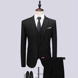 Mens Black Classic Smoking Suits Fashion Party Mens Slim Skinny Suits Business Men Grooming Custom Tuxedos 3 Pieces Suits 201106