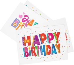 -Alles Gute zum Geburtstag Postkarten - 4 x 6 Karten 4 verschiedene Geburtstagsdesigns