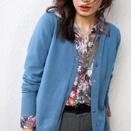 New Cashmere Cardigan Women's V-Neck Loose Korean Joker Short Sweater Knitted Cardigan Jacket for Fall/Winter 201123