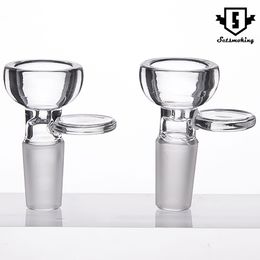 DHL Glass Bowl Smoking Accessories Dia 27MM Clear 10mm 14mm 18mm male Herb Holder Slide Smoke Accessory For Glass Bong 696