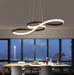 Pendant Lights LED Nordic kitchen Decor Hanging Lamp Simple Musical Note Curved Light For Living Room Home Loft Lighting Fixture