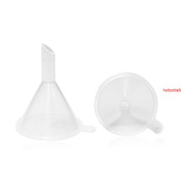 BEAUTY MISSION 200 pcs/lot Transparent Small Plastic For Perfume Diffuser Bottle Mini Liquid Oil Funnels Labsgood qualtity