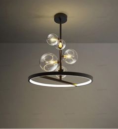 Nordic Gold Led glass Chandelier Modern Crystal Ball Glass Nordic Gold Led glass Chandelier Modern Crystal Ball Glass