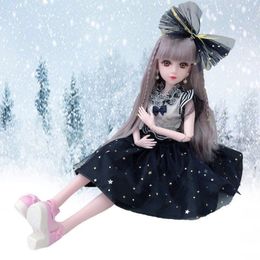 60cm Lifelike Fashion Girl Dolls Large Original Handmade 1/3 Doll Full Set 15 Jointed Doll Girls Toys for Children Kids Gift LJ201031