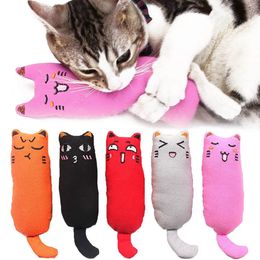 Interactive Grinding Catnip Chew Toy Funny Plush Cat Toy Pet Kitten Chewing Toy Thumb Bite Cat Mint