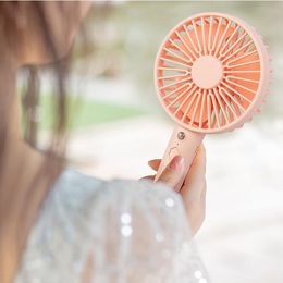 Desktop Mini Fan Rechargeable USB Handheld Fans Creative Gifts Summer Outdoor Students Portable Phone Holder Fan For Home Office ZCGY190