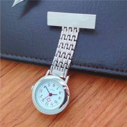 Fashion Women Pocket Watch Clip-on Nurse Clip Watches Brooch Fob Quartz Doctor Hang Clock Medical Doctors Nursing Watch