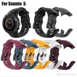 Silicone Watch Strap For SUUNTO 5 Smart Watchband For SUUNTO Sport Wrist Strap Silicone Band Replacement Accessories