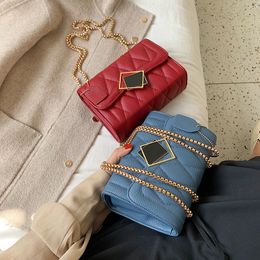 Small Bags Women Square packet 2020 Autumn and Winter New Fashion Rhombus Chain Bag Shoulder Messenger Bag Mochilas