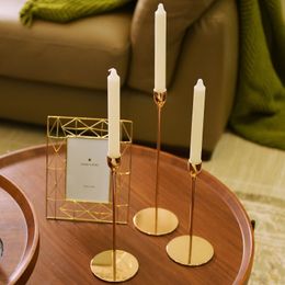 5 styles Classic Golden Metal Candle Holder Table Decoration Candlestick Ornament Party Wedding Home Decor Portable Candle Stand Y200109