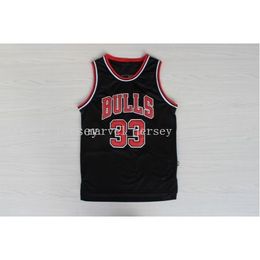 Stitched custom 33 pippen black mesh jersey women youth mens basketball jerseys XS-6XL NCAA