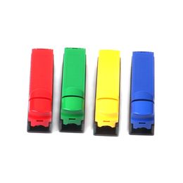 2020 Plastic 125mm Hand Filling Roller Cigarette Machine Plastic Acrylic Portable Smoking Accessories Wholesale