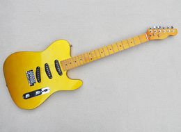 6 Strings Gold Electric Guitar with Yellow Maple Fretboard,SSS Pickups,Can be Customised as request