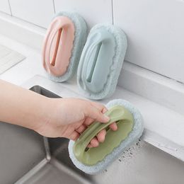 Clean Brushes Sponge Bathroom Handy Sponge Eraser Bath Brush Wash Pot Accessories Kitchen Cleaning Brush Tiles Brush