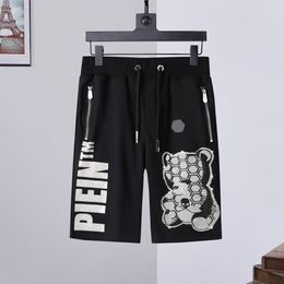 PLEIN BEAR JOGGING TROUSERS STONES GOTHIC Mens Womens Pants Sports Luxury Designers Sweatpants Drawstring Joggers Couple Brand Clothing 84212