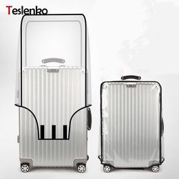 travel accessories wholesale UK - Apply To "18-30'' PVC Suitcase Protective Cover Luggage Case Travel Accessories Transparent Luggage Waterproof Dust Bag Covers1